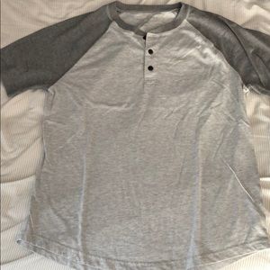 American Eagle 1/4 Button T-Shirt
